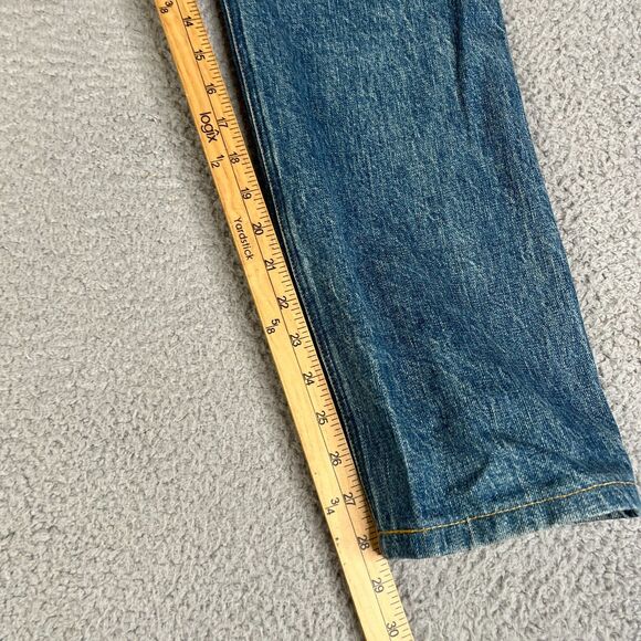Todd Shelton Selvedge Jeans Mens 29 x 28  Blue Denim YKK Zipper Tapered Made USA - Picture 15 of 16